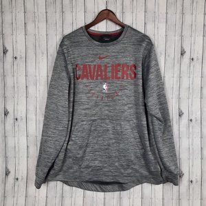 Nike Dri Fit Cavaliers Sweatshirt Men's XL Kangaroo Pocket NBA Basketball